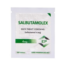 Salbutamolex (salbutamol) – 4mg/tab – 100 tab/bag EU Pharmaceutical